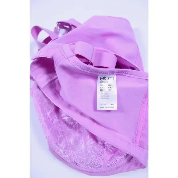 Elomi Brianna Plunge Underwire Bra Very Pink mesh harness el8080vek sz 36I - Picture 7 of 7